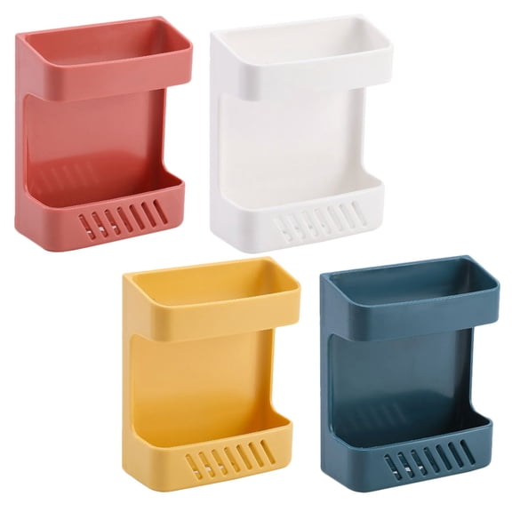 Masteelf Wall Mountable Storage Boxes Made of PP Material for Phone Charging and Home Organization 4pcs Assorted Color