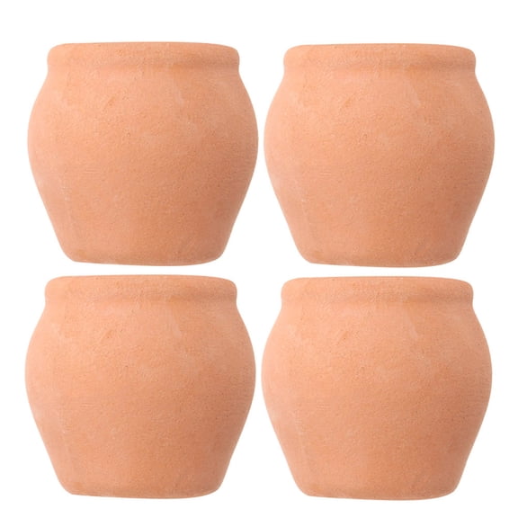 Masteelf  4 Pcs Succulent Flower Pot Cactus Pots Small Mini for Plants Red