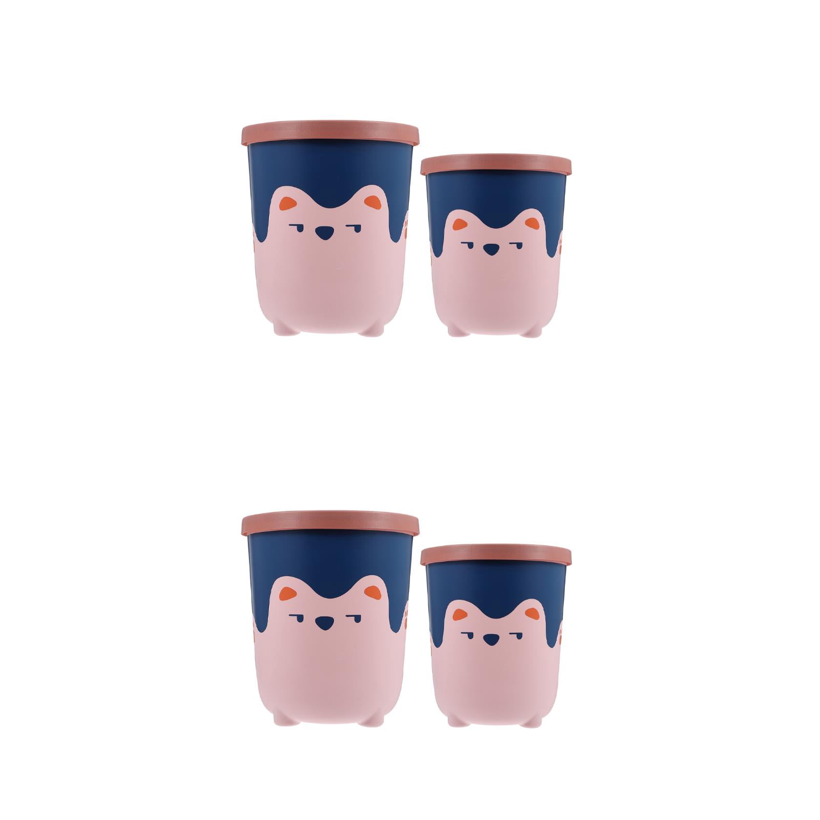 Masteelf 4 Pcs Trash Can Bathroom Cute Garbage Can Trash Bin Waste ...