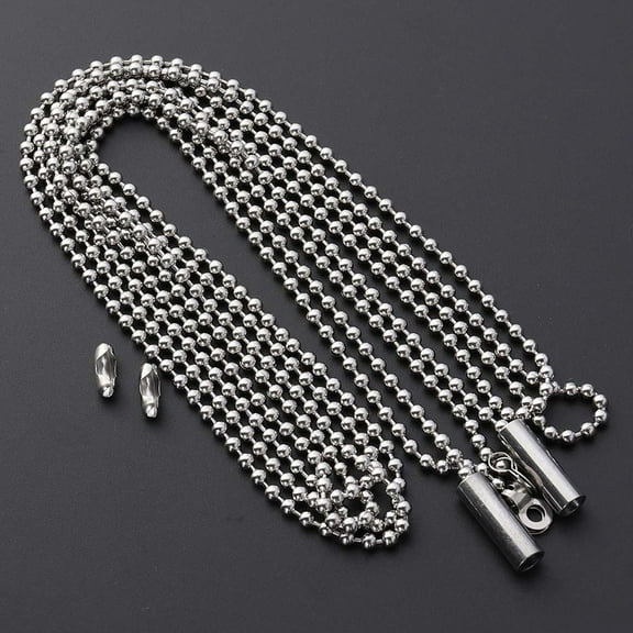 Masteelf  4 Pcs Wall Light Switch Rope Bead Chains Ceiling The Silver