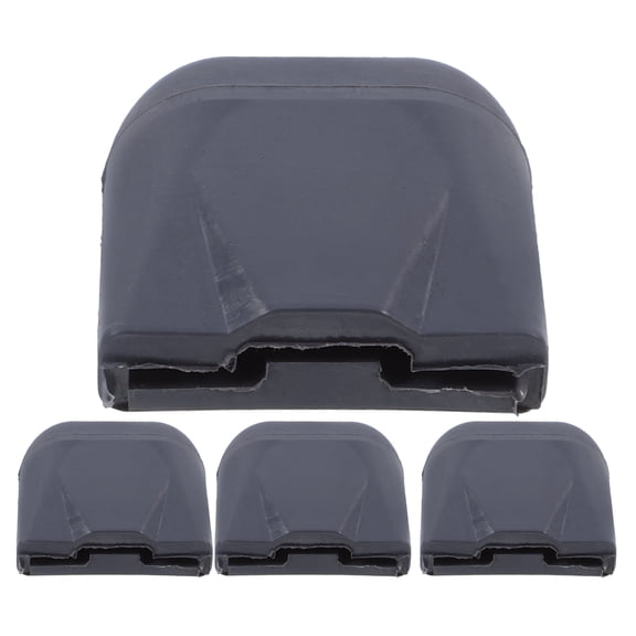Masteelf  4 Pcs Wheel Brake Cover Shopping Cart Caster Wheels Dark Grey