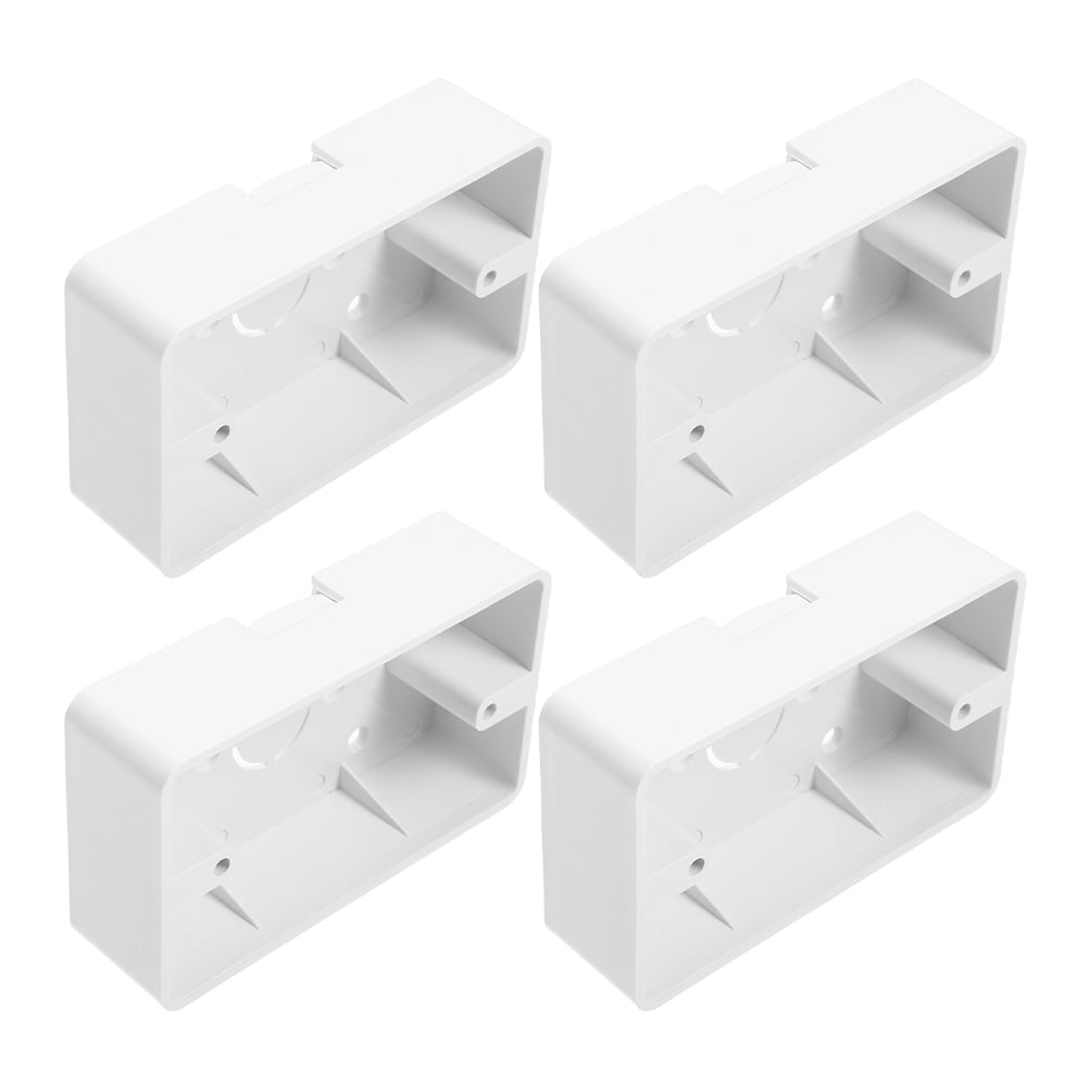 Masteelf 4 Pcs outside Electrical Junction RV Vents Plug Aluminum Accessories White