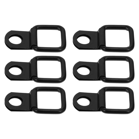 Masteelf 4 Sets 6Pcs Refit Hooks Practical Vehicle Trunk Hooks Iron Hooks (Black)