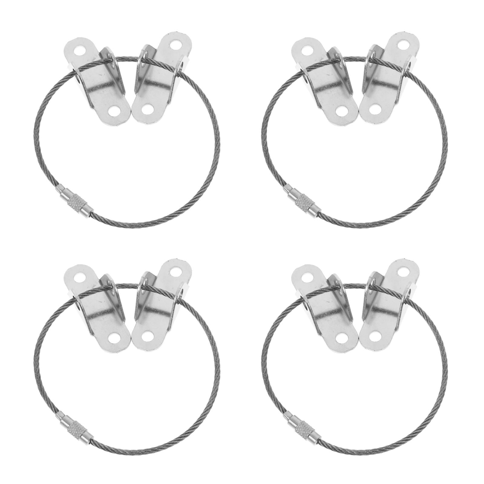 Masteelf 4 Sets Of Anti Tip Furniture Anchor Dresser Wall Safety Anchor