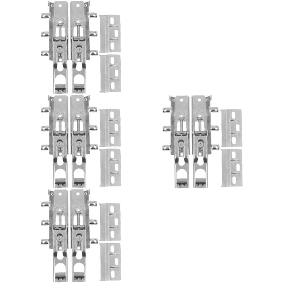Masteelf 4 Sets Cabinet Door Damper Hidden Hanging Hinge Cabinet Suspension Fitting