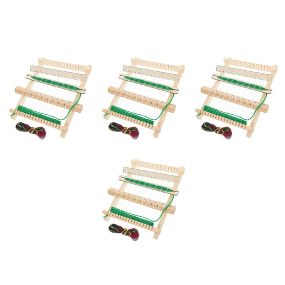 IDEANATEGRATE Weaving Machine Fabric Rectangular Craft Tool For Home Crafting 4Set 8.3x6.5x0.6In