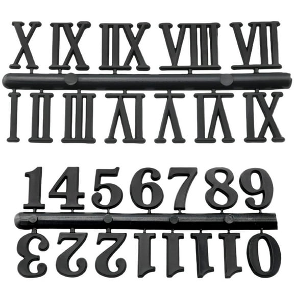 Masteelf 4 Sets Digital Clock Replacement Numbers Roman Clock Numbers Wall Clock Repair Replacement