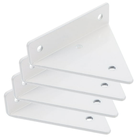 WRITWAA Hidden Shelf Bracket White 4Set 3.9Inch