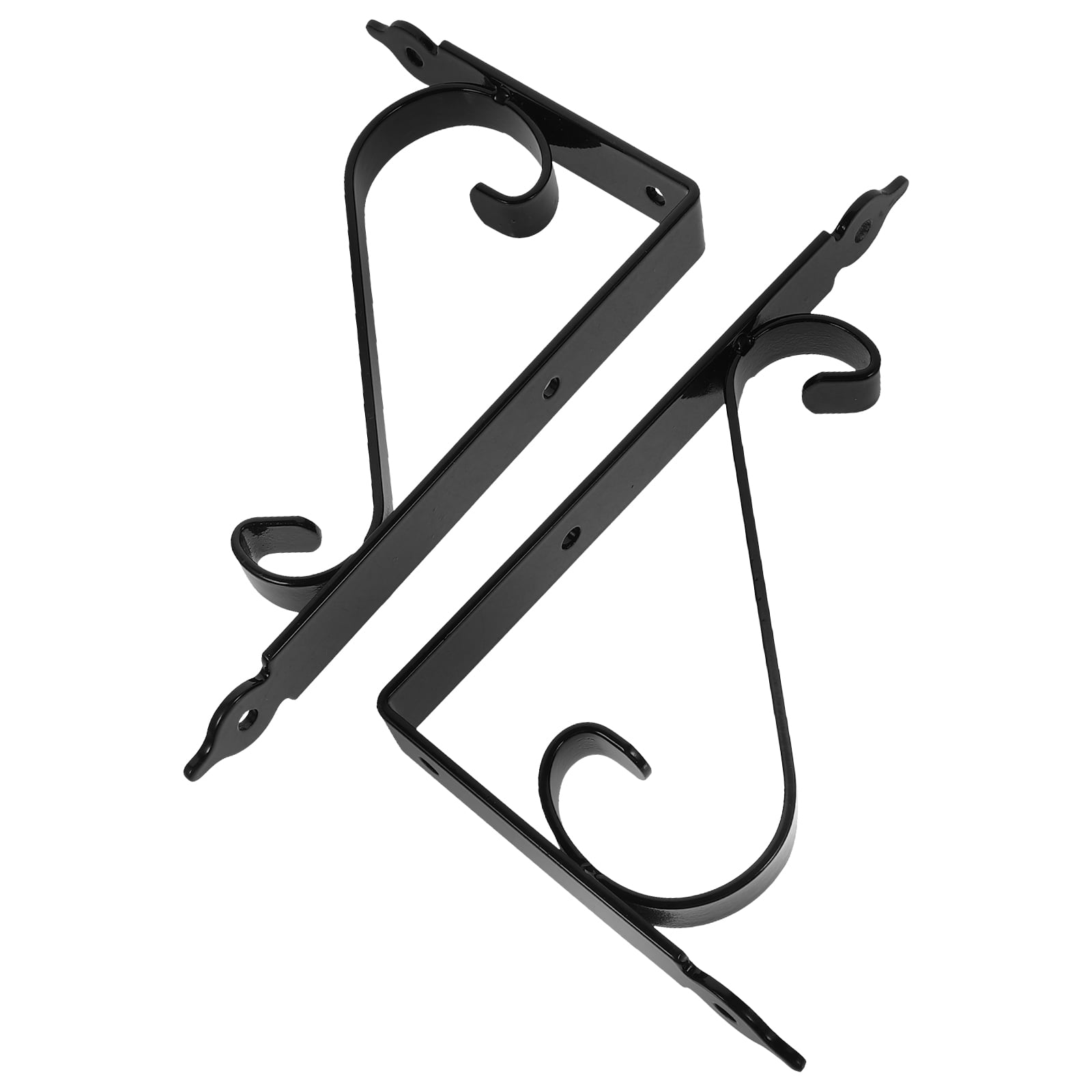 Masteelf 4-Pack Metal Triangle Wall Brackets for Floating Shelves, Heavy Duty Shelf Supports for Wood Wall Mounted Storage