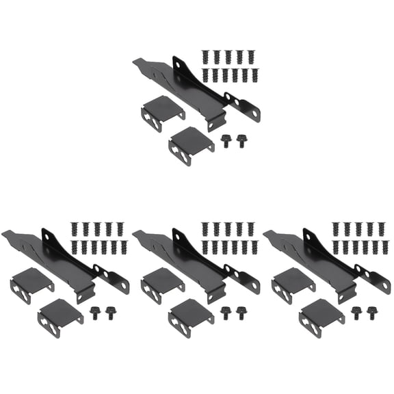 LOLIPPYY Pci Slot Bracket for Computer, Black, Rust-Resistant, Dual Fan Mount, 4Sets