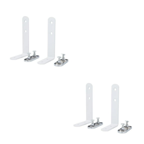 Masteelf 4 Sets Stainless Steel Angle Code Corner Braces Heavy Duty Wide Corner Bracket for Shelves Furniture Wood Wall Hanging