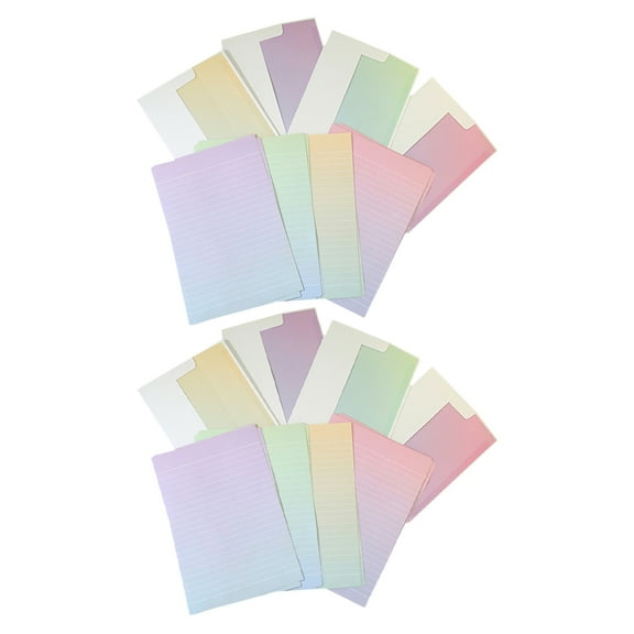 Elegant Decorative Stationery Set with Gradient Envelopes and Writing Paper for Storage Use Assorted Color