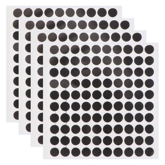 Masteelf 4 Sheet Pool Table Marker Dots Sticker Billiard Spot Position Stickers Black