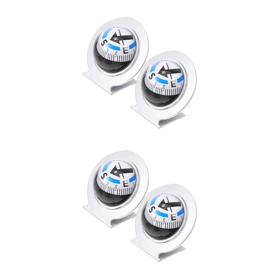 Masteelf 4 pcs Car Compass Vehicle Compass Ball Dash Mount Auto Interior Accessories For Navigation Hiking Direction Guidance Universal For Suv Truck Rv