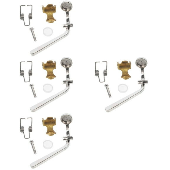 Masteelf 4 pcs Durable Trombone Bond Watergate Key Accessory for Trombone (Silver)