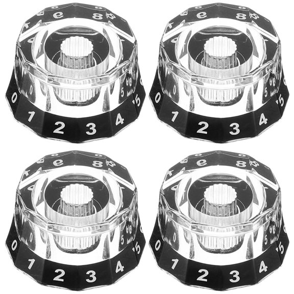 Masteelf 4 pcs Guitar Volume Control Knobs Electric Guitar Volume Knobs Replacement Guitar Volume Knobs