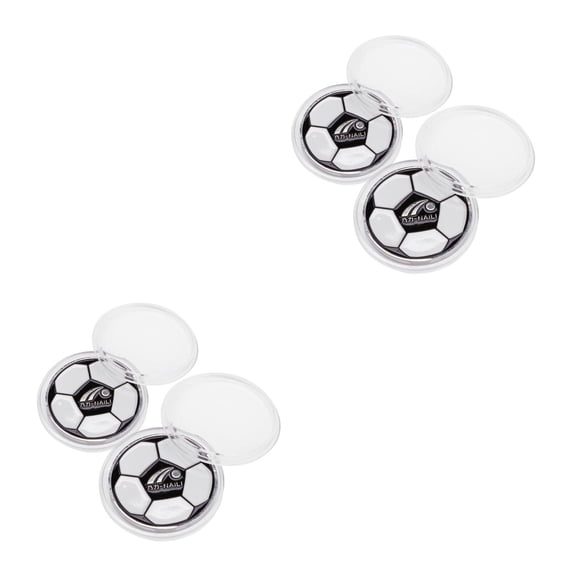 Masteelf 4 pcs Referee Soccer Referee Portable Metal Referee Judge Toss For Football Soccer Volleyball Training Matches