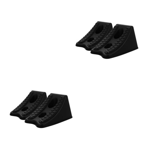 Masteelf 4 pcs  Versatile Wheel Chock For Campers Cars Motorcycles And Trailers Anti-Skid Plastic Block For Secure Wheel Positioning