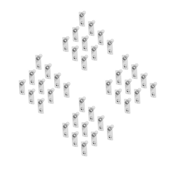 Masteelf 40 PCS AA Battery Spring Contact for Remote Control Battery Charger Spring Plate Metal Battery Terminal Spring Battery Quick Connect, Battery Connector Plate