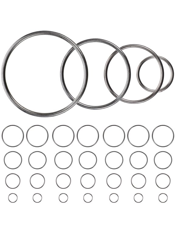 40 Pcs Heavy Duty Solid Metal Split for Clothing, Keychain Accessories, and Connector Use