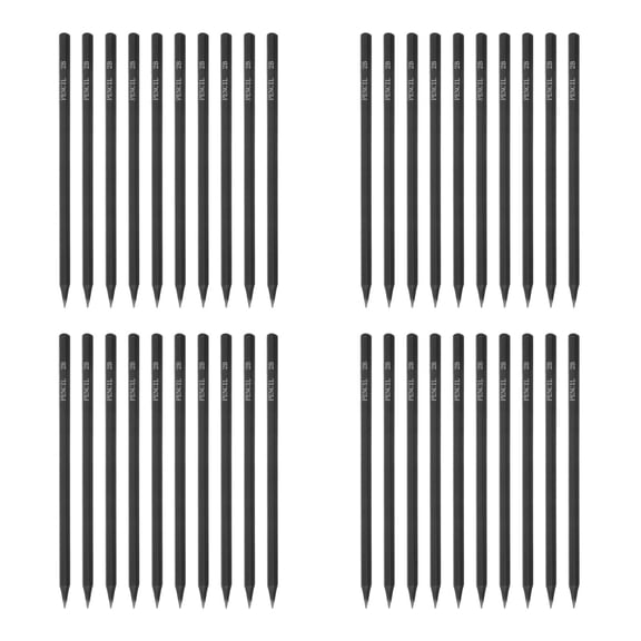 Masteelf 40 Pcs Hexagonal Black Rod 2B Painting Pencil Set for Artists and Students Ideal for Sketching and Drawing with Smooth Black Finish