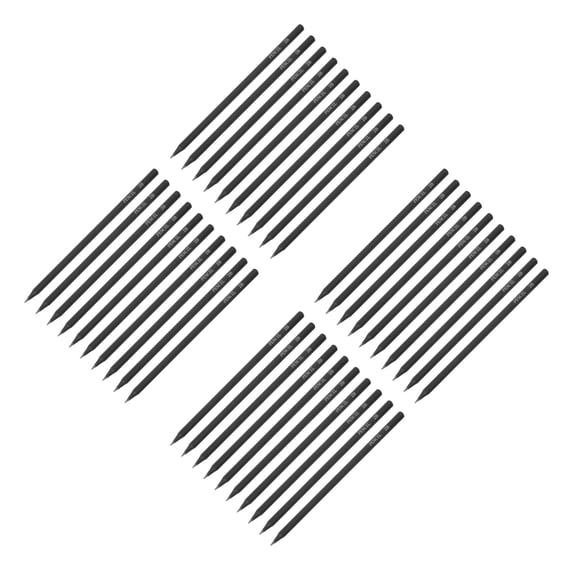 Masteelf 40 Pcs Hexagonal Black Rod 2B Sketching Pencils Ideal for Detailed Drawing Sketching and Shading Suitable for Artists and Hobbyists