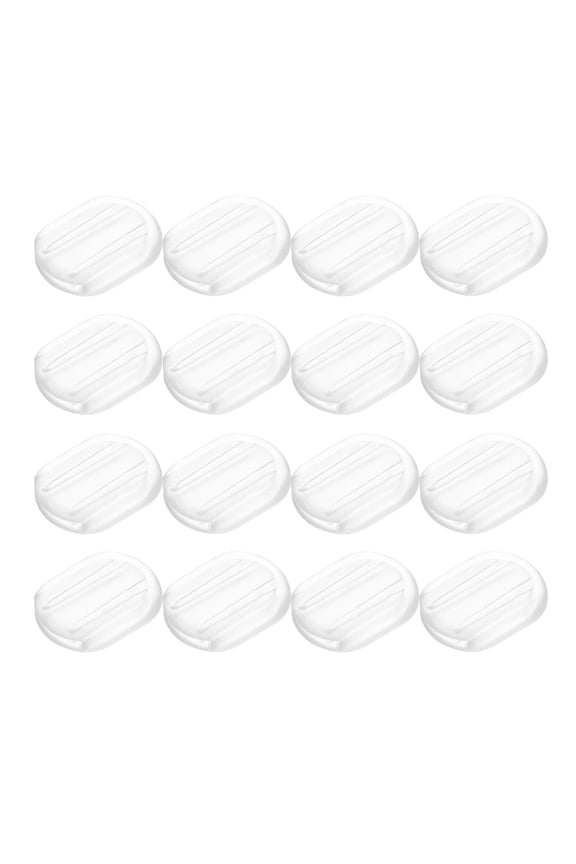 40-Pack Clear Earring Back Pads Replacement Soft Silicone Cushions for Comfortable and Secure Ear Clip Wear