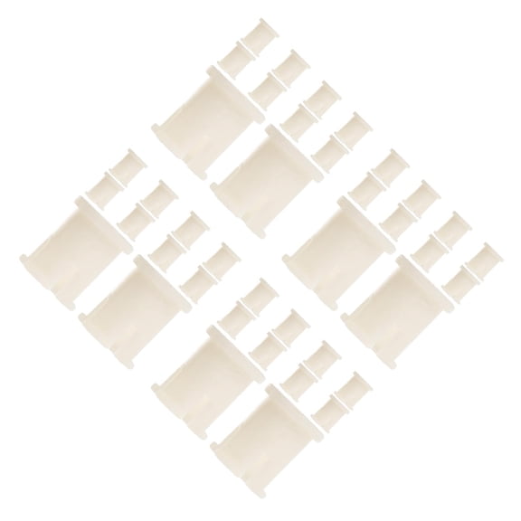 Masteelf 40 pcs Caster Sockets Small Caster Stem Sleeves Professional Caster Sleeves Replacements Small Caster Socket Inserts Practical Caster Sleeve Inserts Caster Socket Accessory