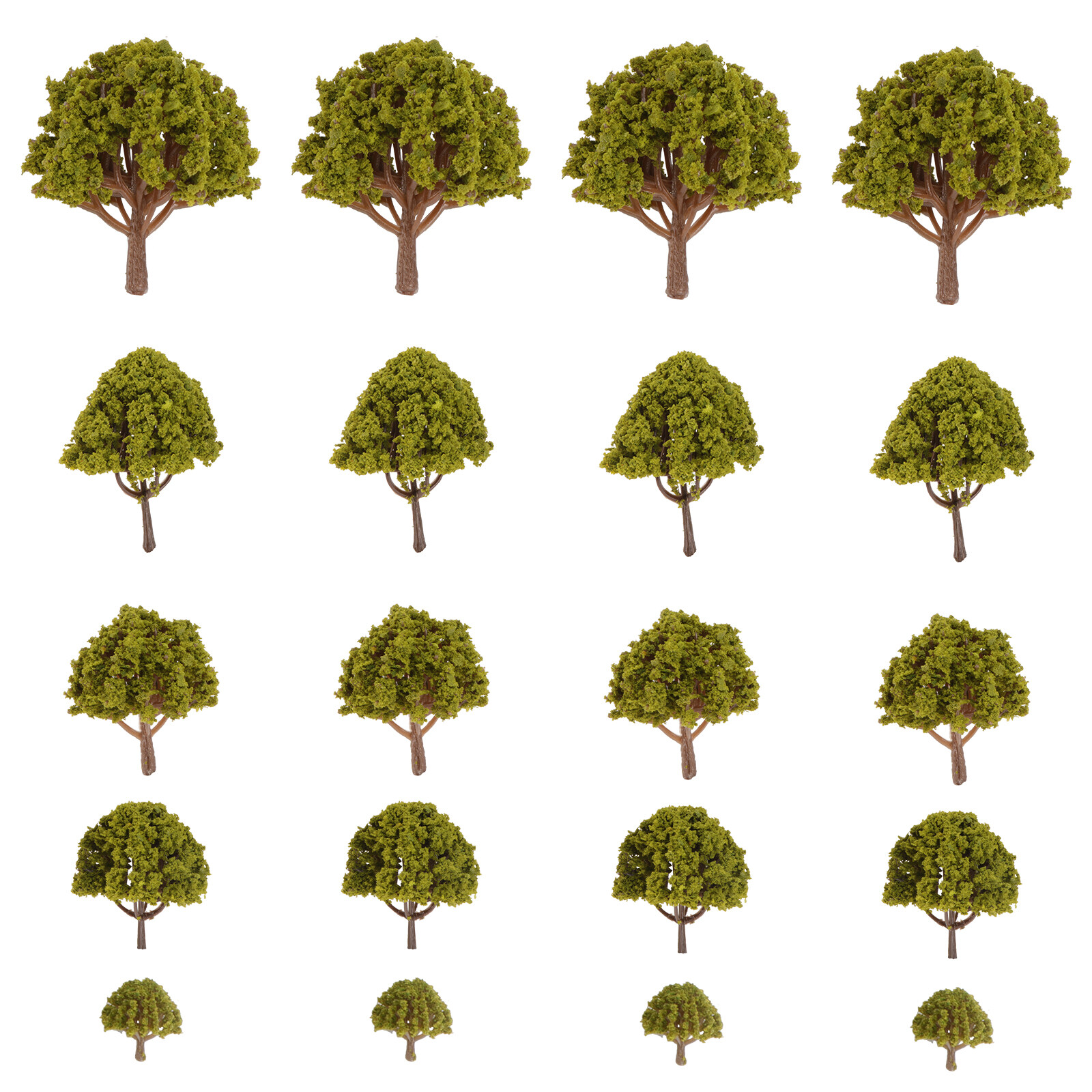 KALLORY 40Pcs Green Model Trees for Train Scenery and Landscaping ...