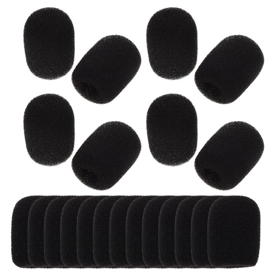 Masteelf 40-Pack Soft Sponge Covers for Lapel Microphones, Practical Microphone Accessories for Clear Audio