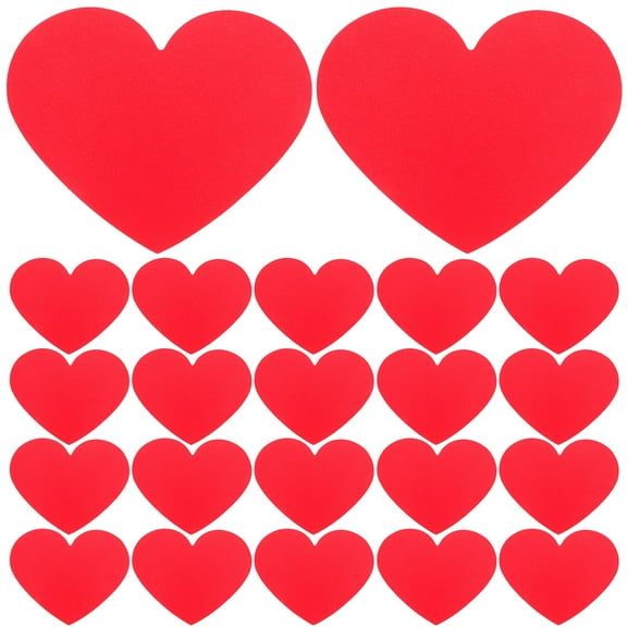 Masteelf 40pcs Valentines Day Heart Shaped Paper Cutouts DIY Watercolor Cards Classroom Bulletin Board Decorations Cardstock Craft Kit Party Favor