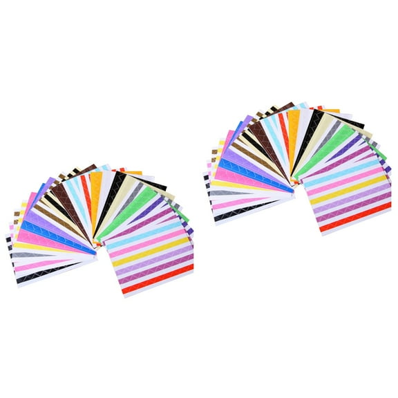 Masteelf 44 Sheets  Creative Photo Mounting Corners Self-adhesive PVC Photo Corner Stickers DIY Picture Accessories for Scrapbooking Diary Album (Random Color)