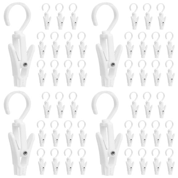 Masteelf 48-Piece Heavy Duty Plastic Clothes Clamps Boot Clips for Hanging Clothing Securely