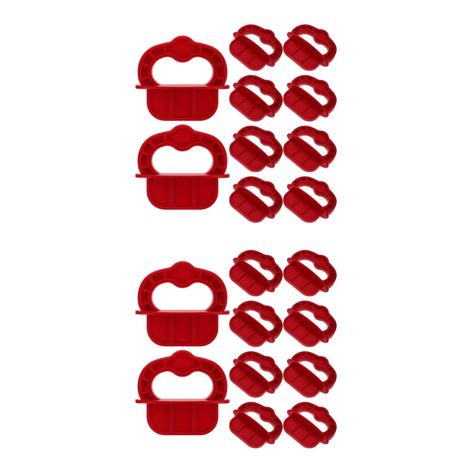 Masteelf 48 pcs Red Deck Board Spacer Rings 1/4 Precision Deck Jig For ...