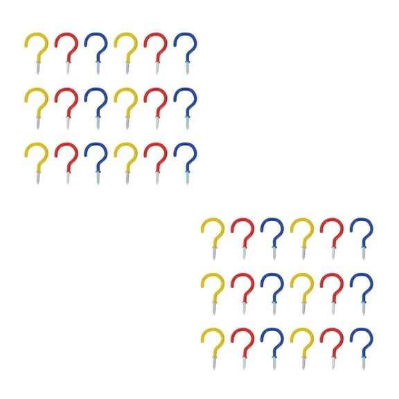 Masteelf 48 pcs String Lights Ceiling Hooks Screw-in Cup Hooks Heavy Duty Ceiling Hooks