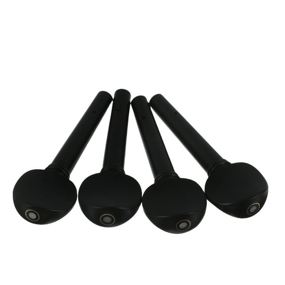 Masteelf Violin Tuning Pegs Made of Strong Ebony for Stable Tuning and Easy Installation Black Color Fits 4/4 Size Violins