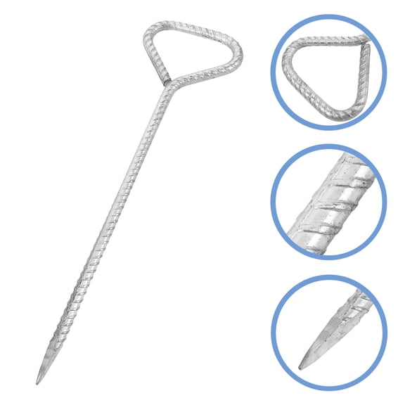 Masteelf 4PCS Tent Stakes Heavy Duty Steel Tent Stakes Pegs Metal Tent Spikes Ground Pegs Tent Pegs Heavy Duty Tent Stakes