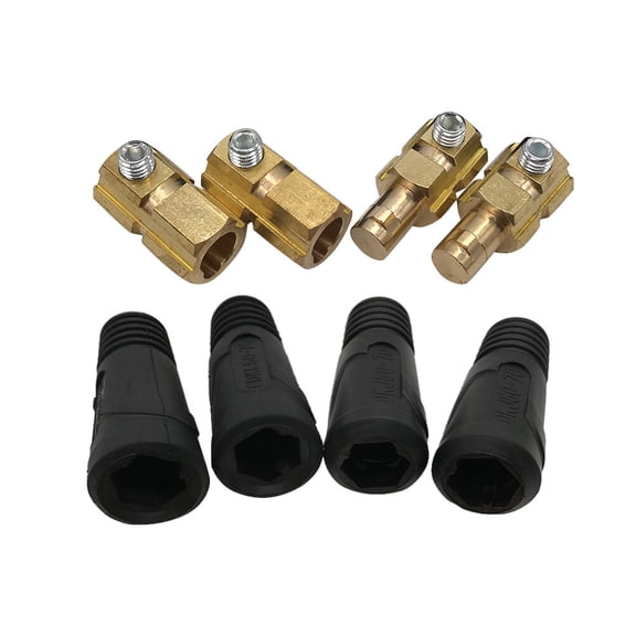 Masteelf 4Pc Welding Soldering Plug Female Fitting Quick Connector + 50-70 Connector Welder Welding Equipment Accessories