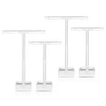 thumbnail image 1 of Masteelf 4Pcs Earrings Stand Holder T- shape Ear Studs Display Rack Jewelry Tree Stand Organizer ( Transparent ), 1 of 10
