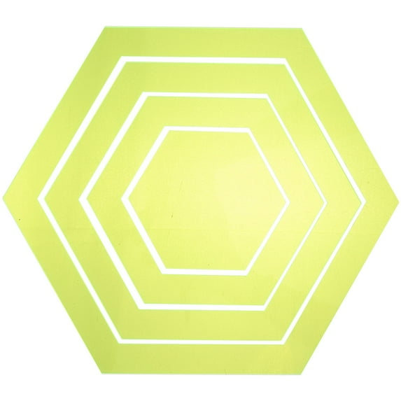 Masteelf 4Pcs Quilting Ruler Multi-use Patchwork Templates Hexagon Cutter Template Acrylic Ruler or Quilting