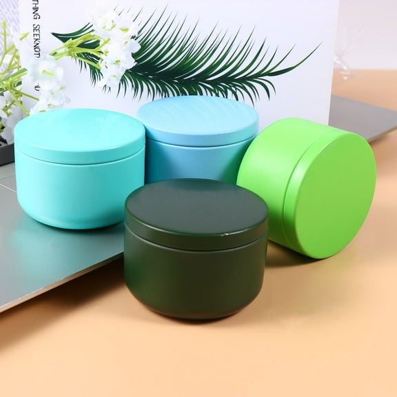 Masteelf 4Pcs Tinplate Gift Box for Tea Cookies Coffee or Nuts Multi-functional Storage Container Assorted