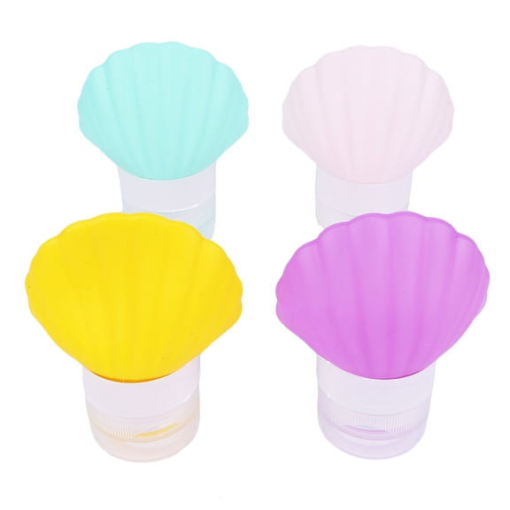 Masteelf 4Pcs Travel Silicone Subpackaging Bottle Portable Emulsion Bottle Essential Oil Bottle (40ml )