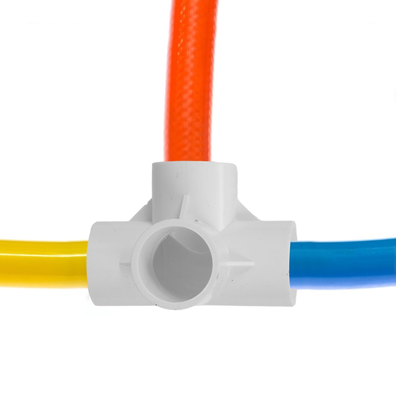 4 Way Rectangular Connector LOLIPPYY White PVC Four Way Pipe Adapter Connectors, 4 Pieces, PVC Pipe ...