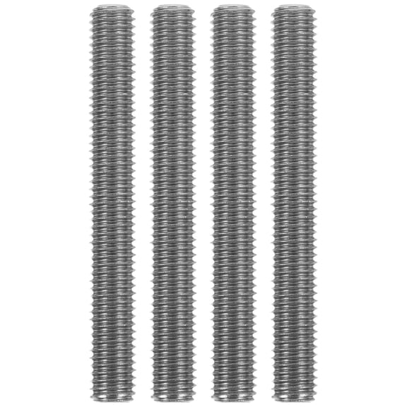Masteelf 4pcs All Thread Stainless Steel Rods For Versatile Applications Suitable For Mechanical And Structural Projects And Long-Lasting
