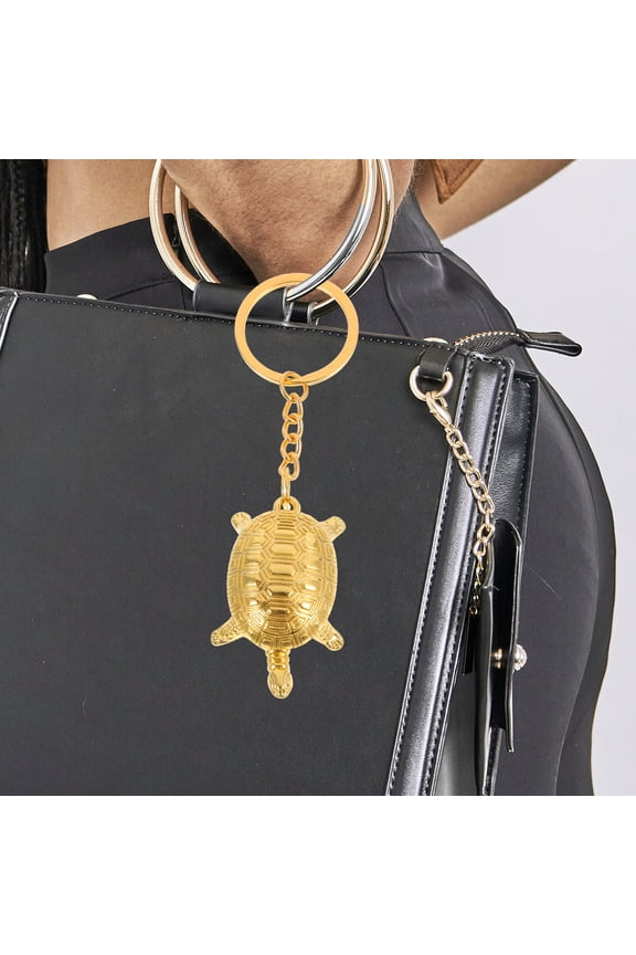 4pcs Backpack Turtle Keychain Key Ring Pendant Decorative Keychain Pendant Accessory