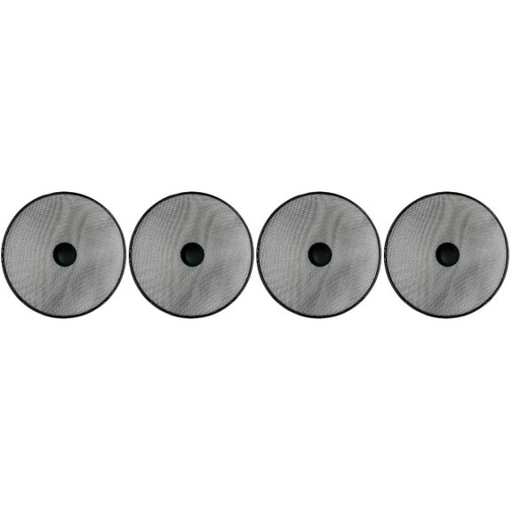 OFFIGAM Stainless Steel Splatter Guard Set, Black Frying Pan Covers, 4 Pieces, Kitchen Cooking Oil Splash Screen