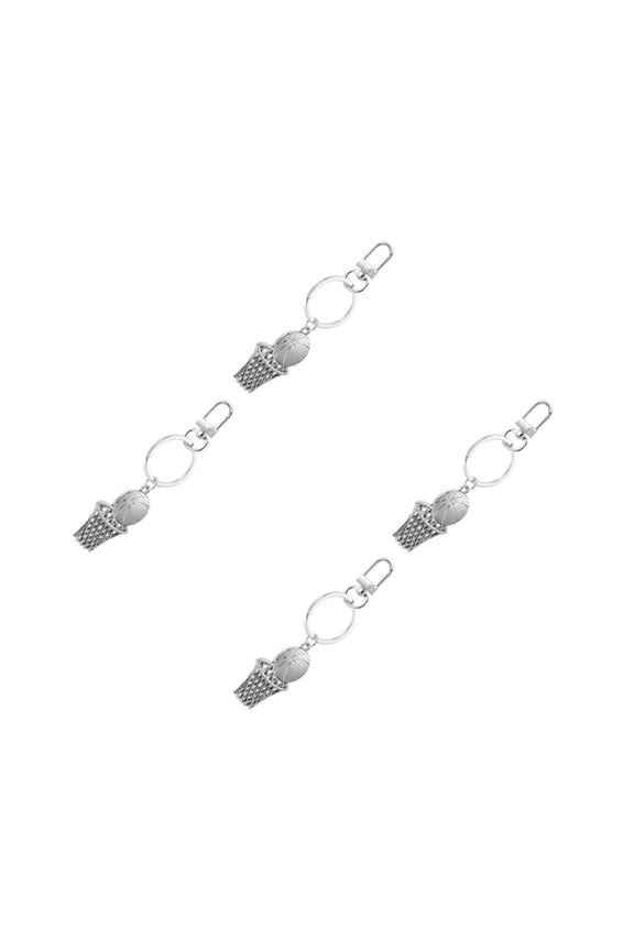 4pcs Basketball Keychain Sport Ball Keyring Pendant Basketball Charm Pendant for Backpacks Basketball Keychain Presents Basketball Player Presents
