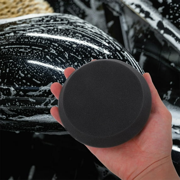 Masteelf 4pcs Black Angled Edge Waxing Sponge Pad For Car And Furniture Polishing For Precise Painting And Buffing For Car And Furniture Care