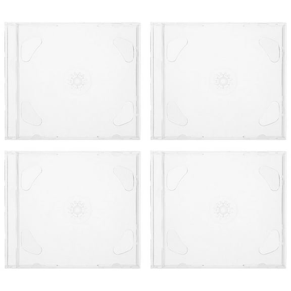 SWETRACE Cd Storage Cases Polystyrene For Cd Dvd 4Pcs 5.7X4.9X0.2In