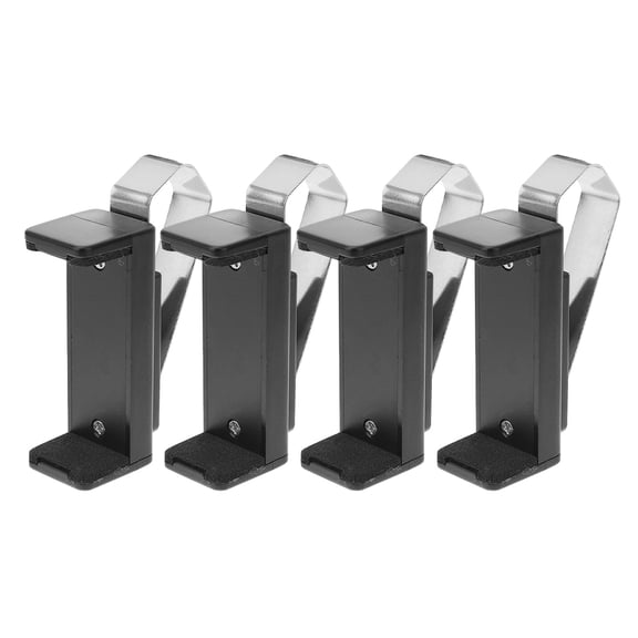 IDEANATEGRATE Visor Clips for Cars Black Plastic 4pcs